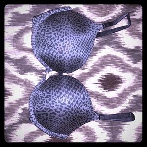 VS grey cheetah print padded push up